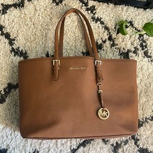 Michael Korda Brown Tote Bag